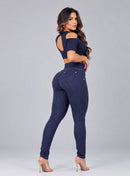 Calça Modeladora com Listras Empina Bumbum