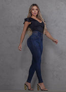 Calça Jeans Modeladora Feminina Cintura Alta