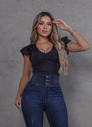 Calça Jeans Modeladora Feminina Cintura Alta