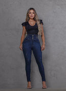 Calça Jeans Modeladora Feminina Cintura Alta