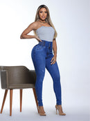 Calça Jeans Modeladora Feminina Cintura Alta Empina Bumbum