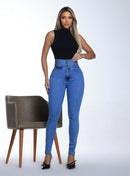 Calça Jeans Modeladora Feminina Cintura Alta Empina Bumbum
