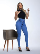 Calça Jeans Modeladora Feminina Cintura Alta Empina Bumbum