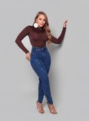 Calça Jeans Médio Feminina Skinny