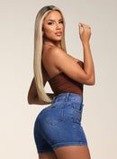 Short Feminino Com Brilho Strass Elastano