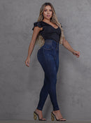 Calça Jeans Modeladora Feminina Cintura Alta
