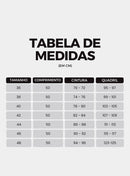 Bermuda Ciclista Jeans Escuro Com Puído