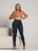 Calça Jeans Feminina Lavagem Escura