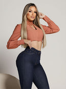 Calça Jeans Feminina Lavagem Escura