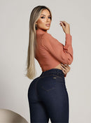 Calça Jeans Feminina Lavagem Escura