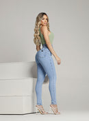 Calça Jeans Modeladora Feminina Cintura Alta Escura