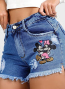 Short Jeans Feminino Com Bordado