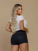 Short Jeans Feminino Com Elastano