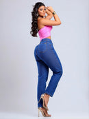 Calça Jeans Feminina Mom Cintura Alta