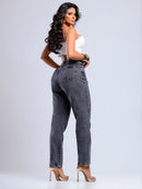 Calça Jeans Feminina Mom Cintura Alta